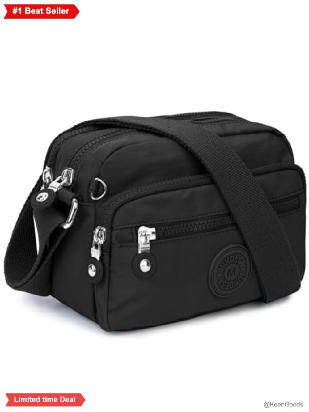 Small Nylon Crossbody Bag Waterproof Lightweight Travel Purse